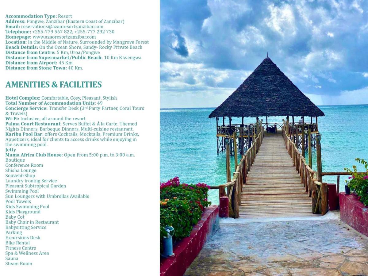 Azao Resort & Spa Pongwe Eksteriør bilde